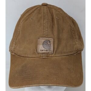 Vintage Distressed Faded Carhartt Baseball Hat Cap Canvas Stained‎ Adjustable